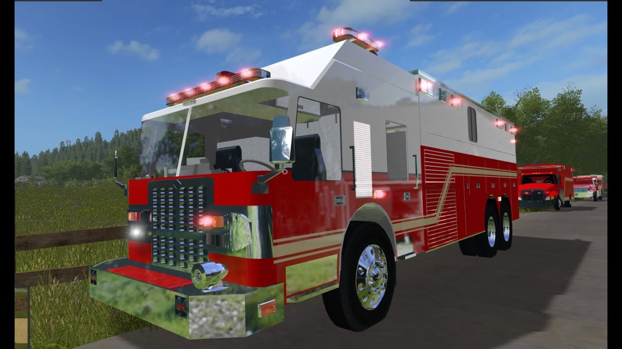 FS17-- Fire Department Responds to Gas Station Fire!