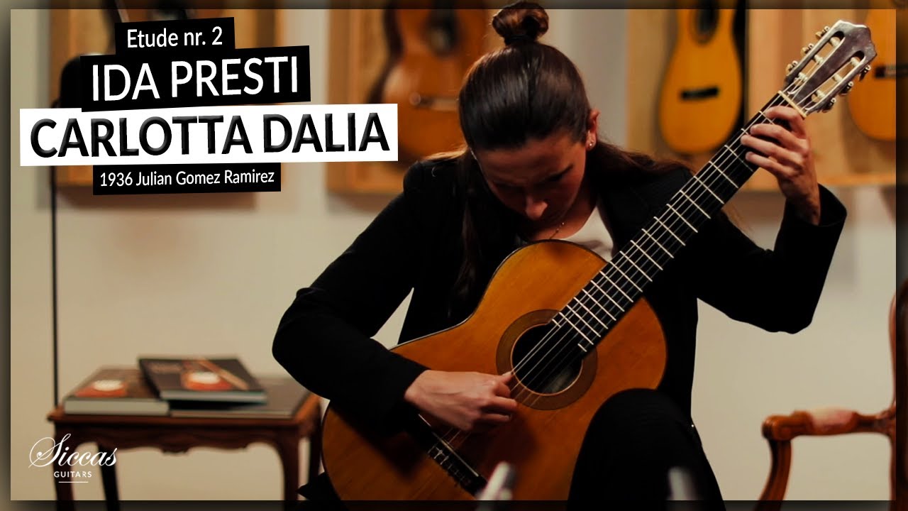 Carlotta Dalia plays Etude Nr. 2 by Ida Presti on a 1936 Julian Gomez Ramirez