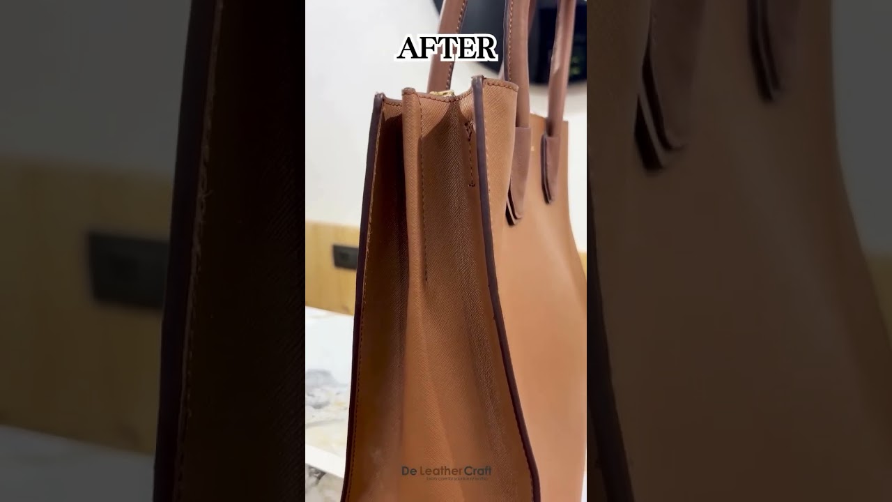 MK Bag Handle Fix - Restored to Look Brand New! #leather #mkbags #luxurybag #restoration #asmr