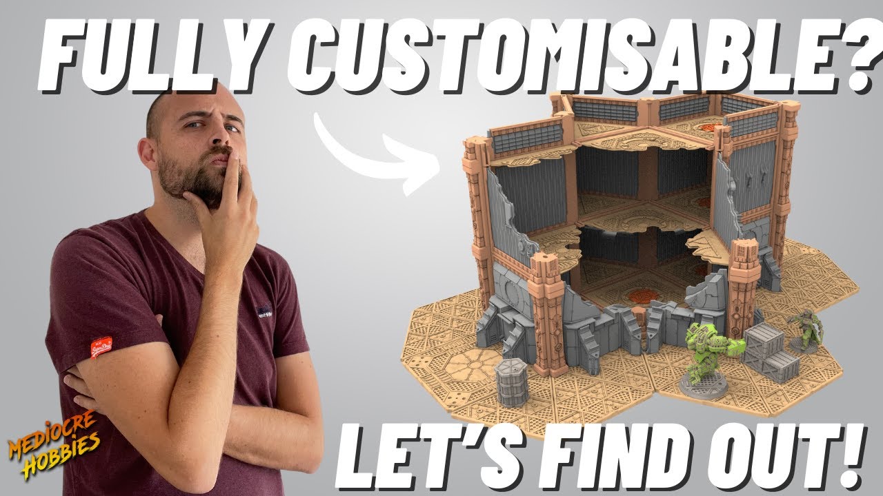 Testing out some 3d Printable Customisable Table Top Terrain for 40k/Sci Fi games!