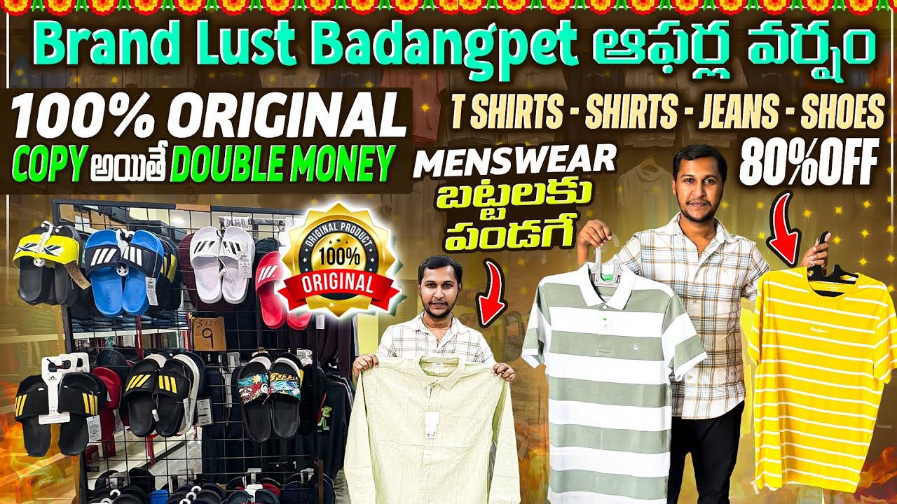 101% Original Brands SUPER SALE - BEST BRANDS Clothes Cheap Prices in Hyderabad 