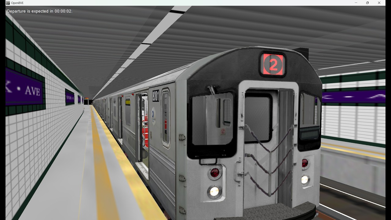 OpenBVE IRT 7th Ave Line R110A 2 Train From Flatbush Ave To Times Square 42nd Street