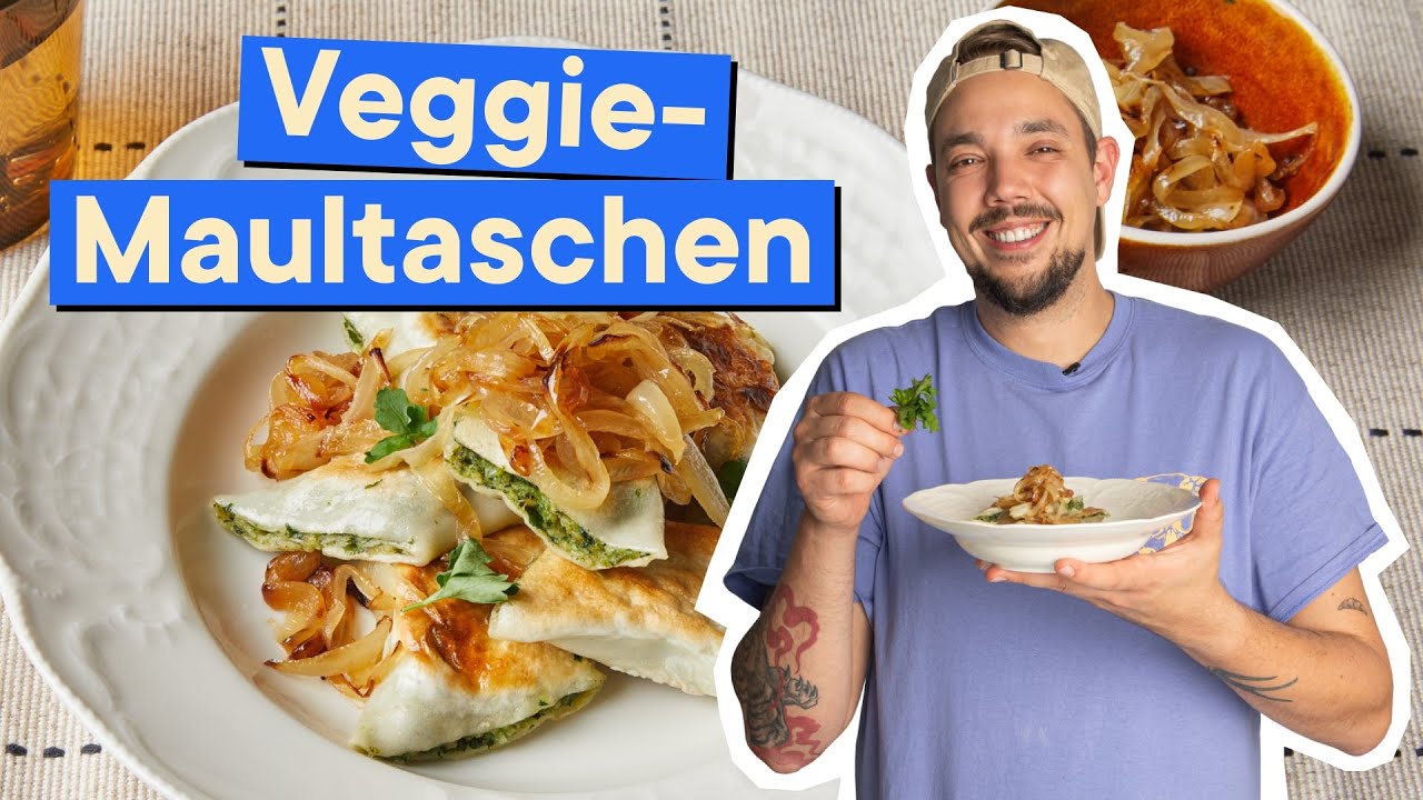 Vegane Maultaschen mit Spinat-Füllung