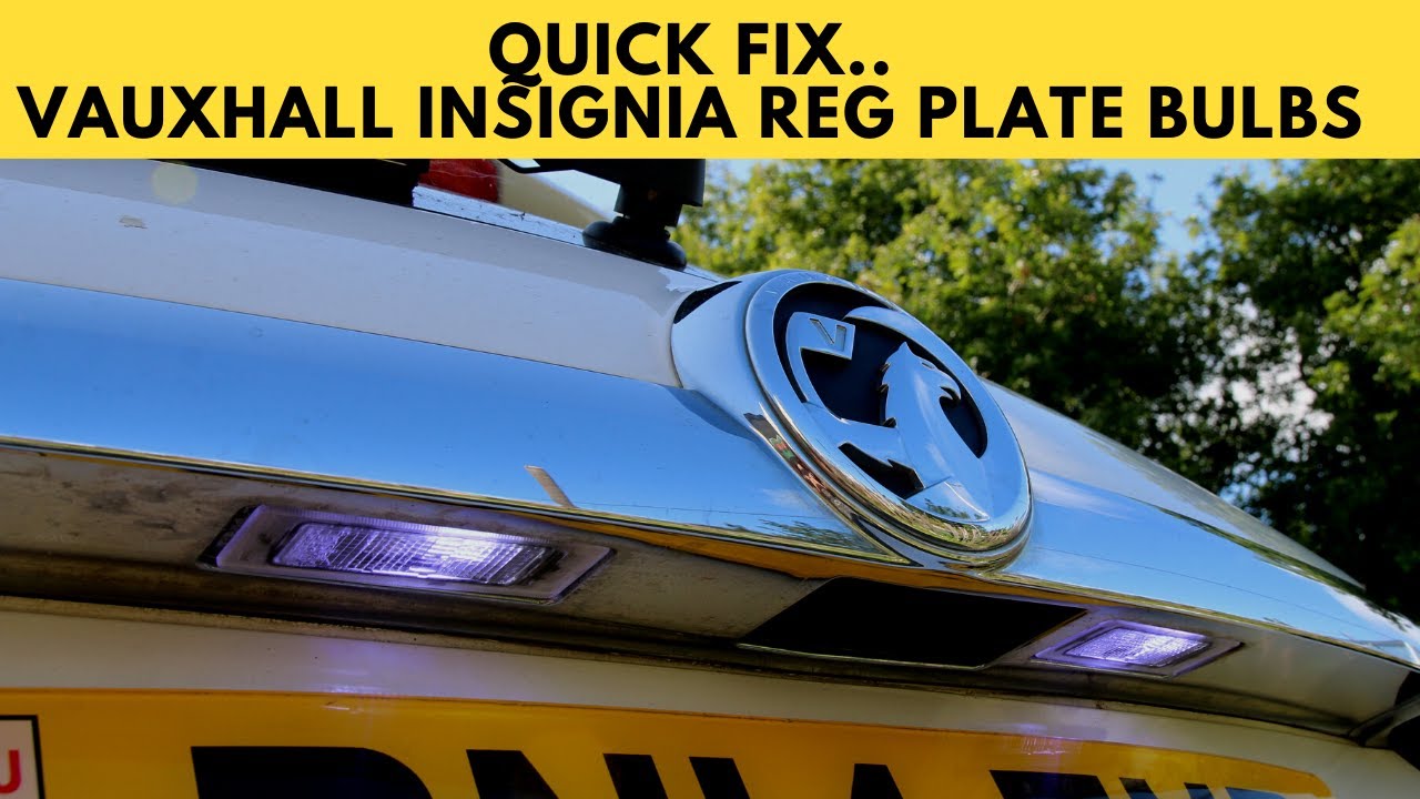 Как заменить лампочки в подсветке номерного знака Vauxhall Insignia менее чем за 5 минут