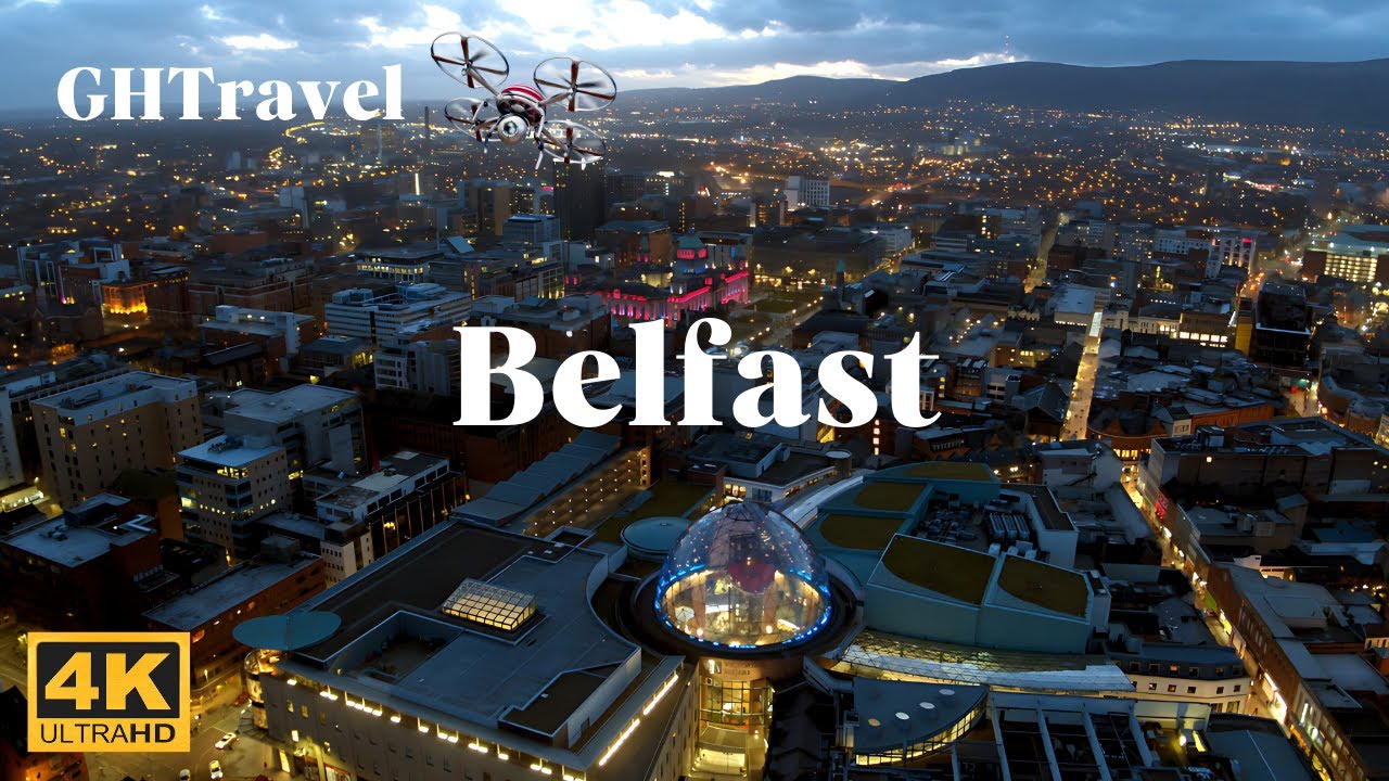 The best aerial views of Belfast city (Northern Ireland) in 4K!