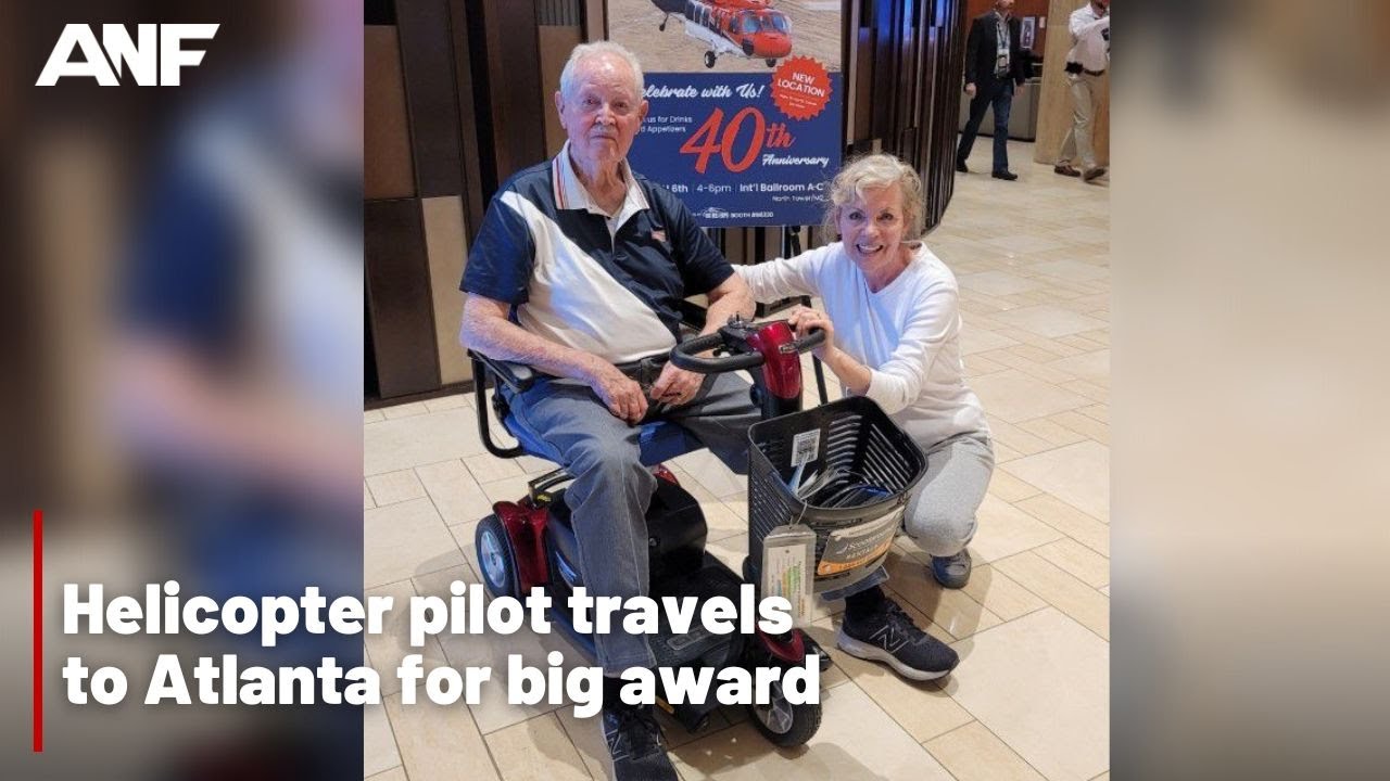 Helicopter pilot travels to Atlanta for big award