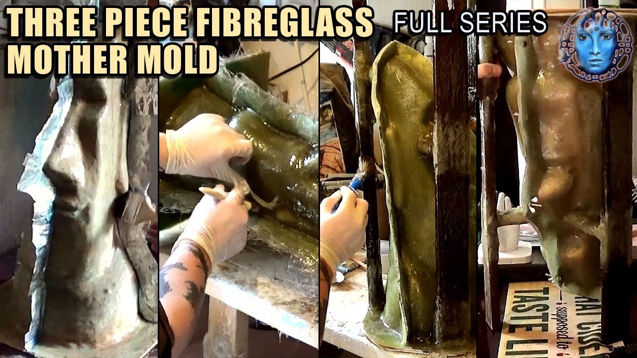 Make A Three Piece Fibreglass Mother Mold | Full Series