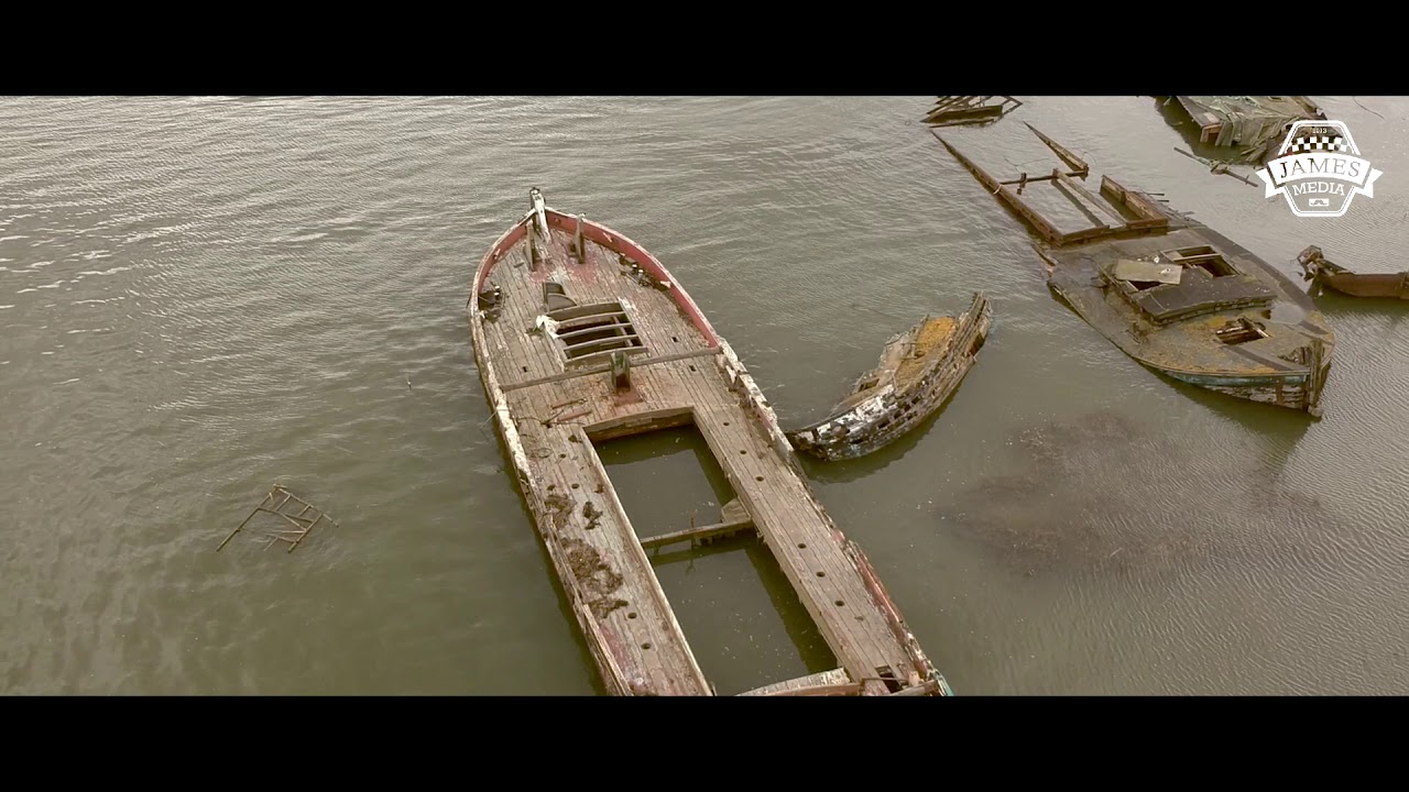Boat Graveyard cinematic footage - DJI SPARK