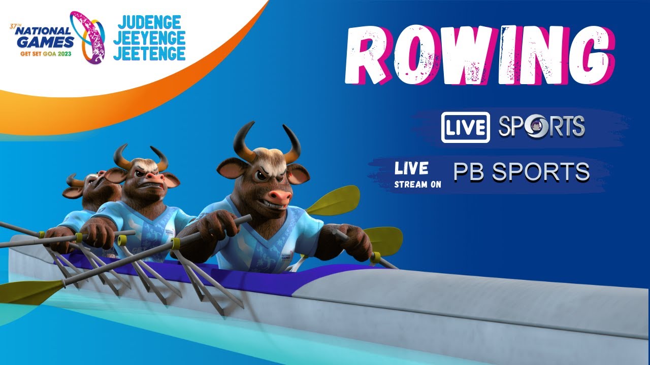 LIVE Rowing🚣 37th National Games 2023, Goa | DD Sports