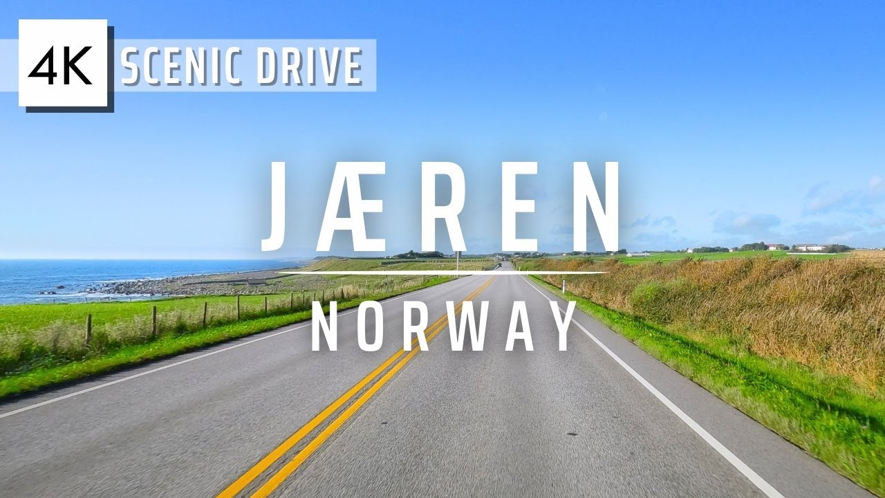 Scenic Jæren Drive along Norway's Longest Beaches | Part 2: Egersund to Orrestranda [relaxing music]