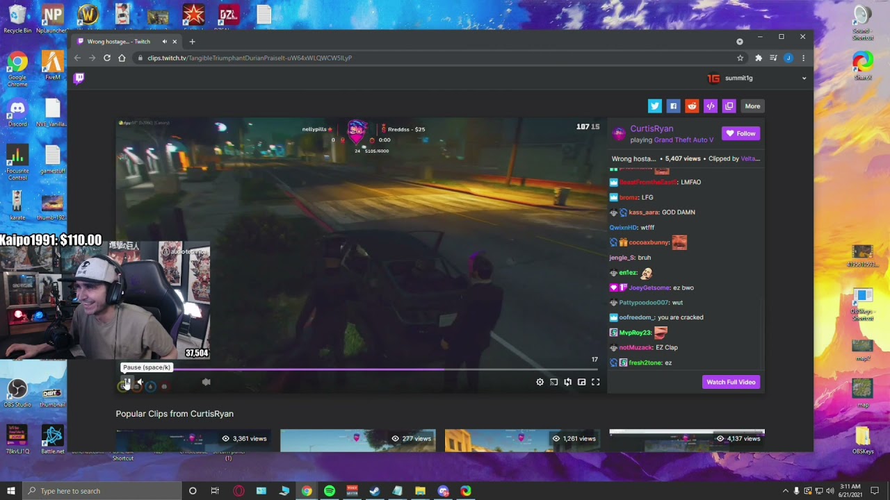 Summit Reacts to Curtis' Save | NoPixel GTA V RP