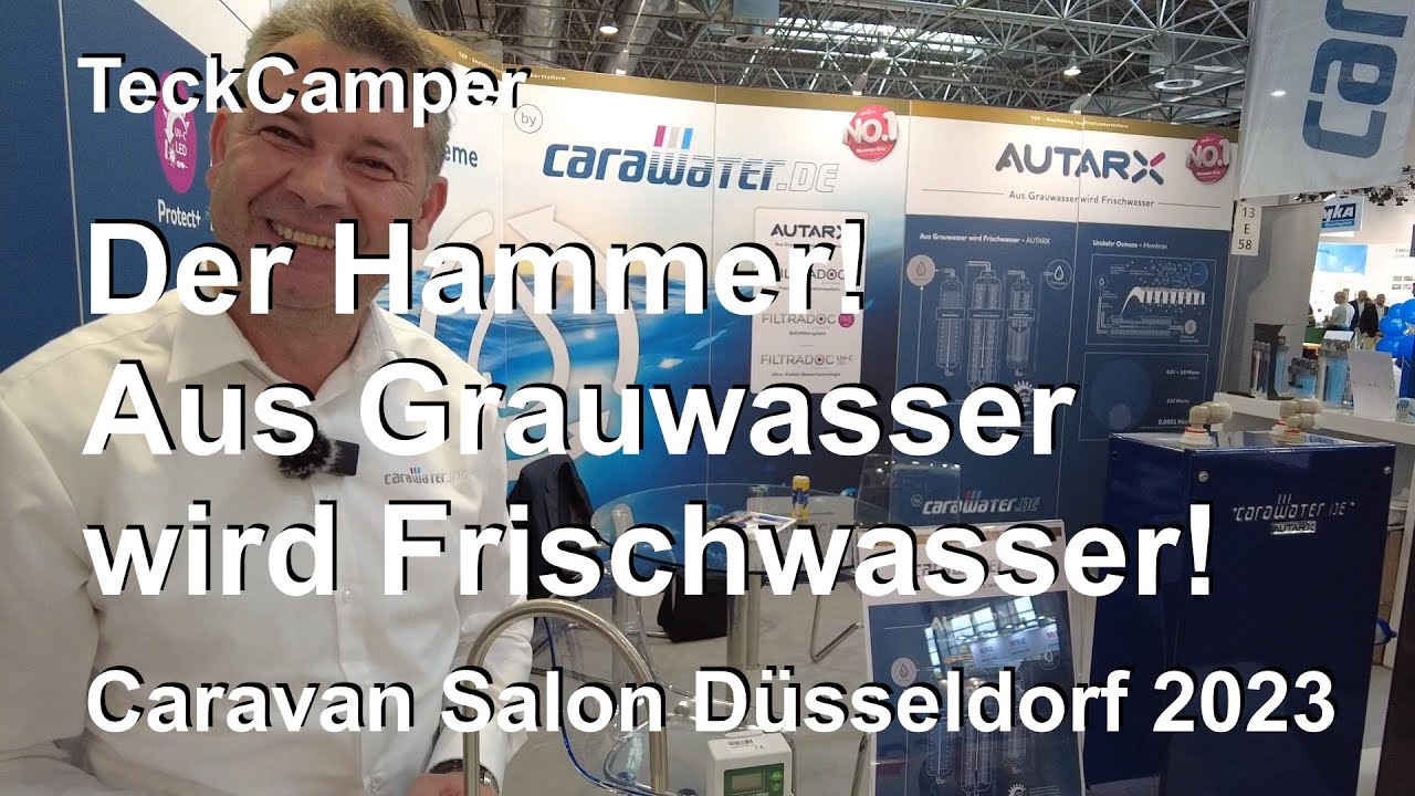 Caravan Salon 2023, Wasseraufbereitung, Firma Carawater aus Kirchheim unter Teck