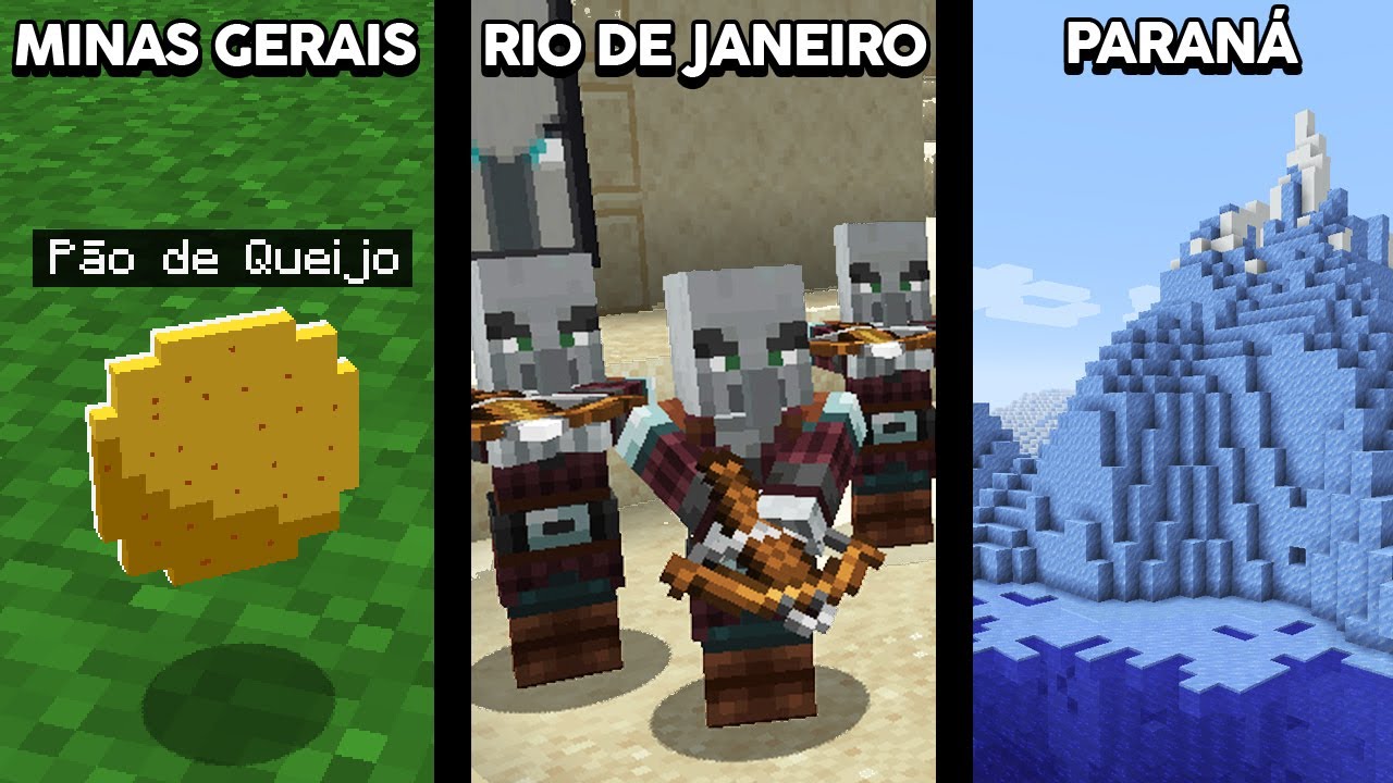 ESTADOS BRASILEIROS REPRESENTADOS NO MINECRAFT!