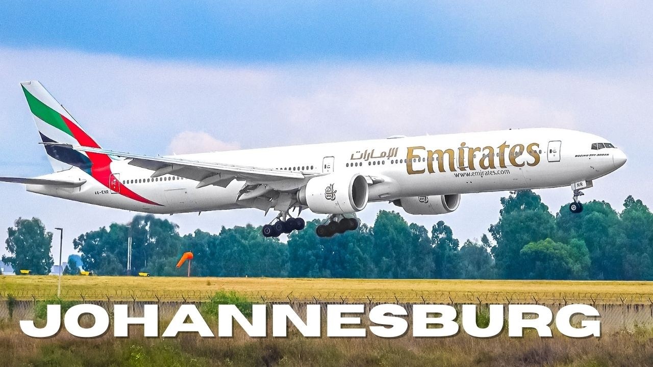 🇿🇦✈️ ЗОЛОТЫЕ НЕБЕСА НАД АФРИКОЙ! 20 Минут Споттинга Самолётов в Аэропорту О. Р. Тамбо (JNB/FAOR)