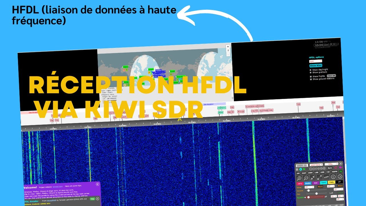 Réception HFDL via KIWISDR