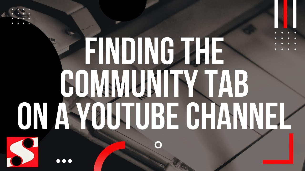 Finding the Community Tab on a YouTube Channel