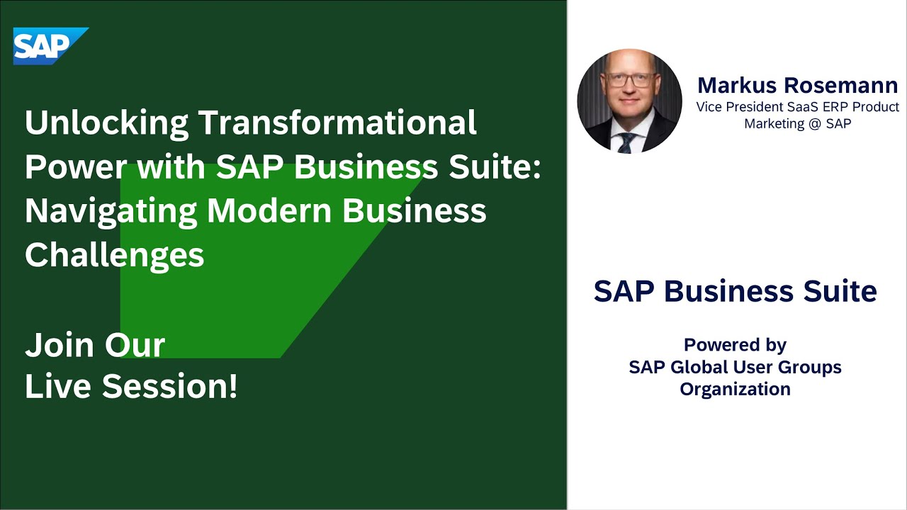 Unlocking Transformational Power with SAP Business Suite: Navigating Modern Business Challenges