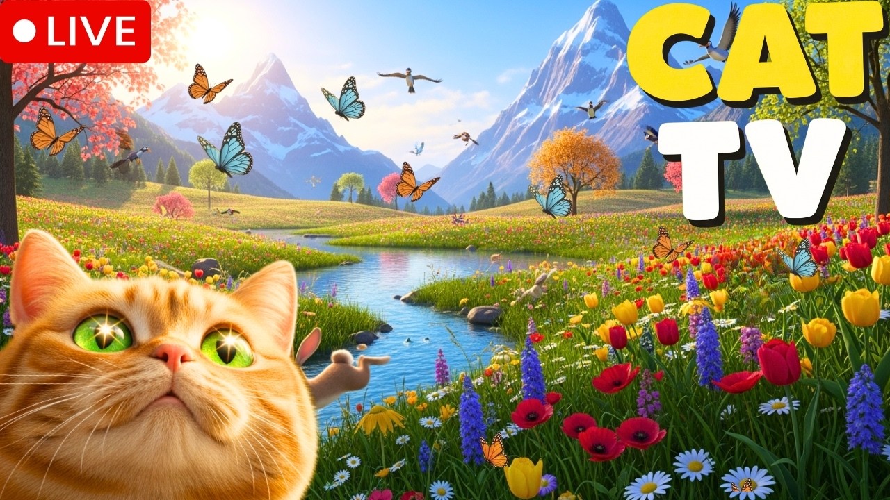 😼CATS ANXIETY TREATMENT💊Vol. 8: The Bird Paradise🐭Vet Suggested Treatment for Indoor Cats⚠️