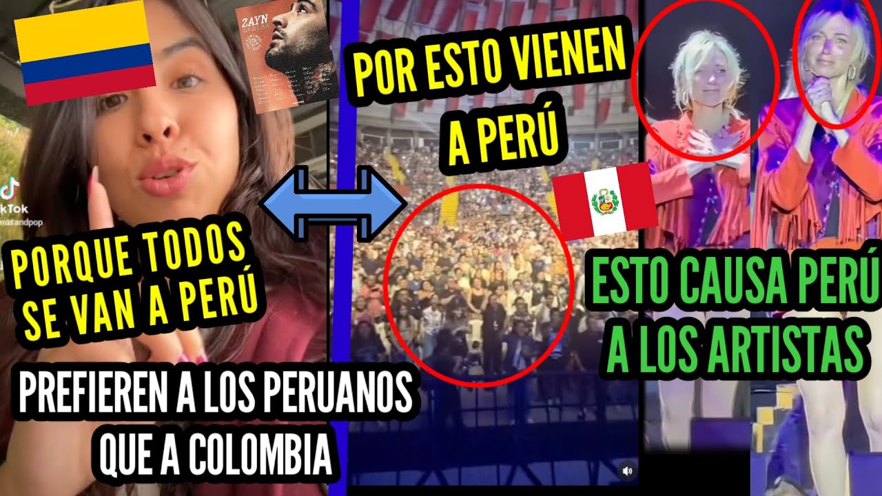 ¡TODOS ELIGEN PERÚ! 😱 Colombianos Molestos por Artistas del mundo eligen LIMA antes que BOGOTÁ