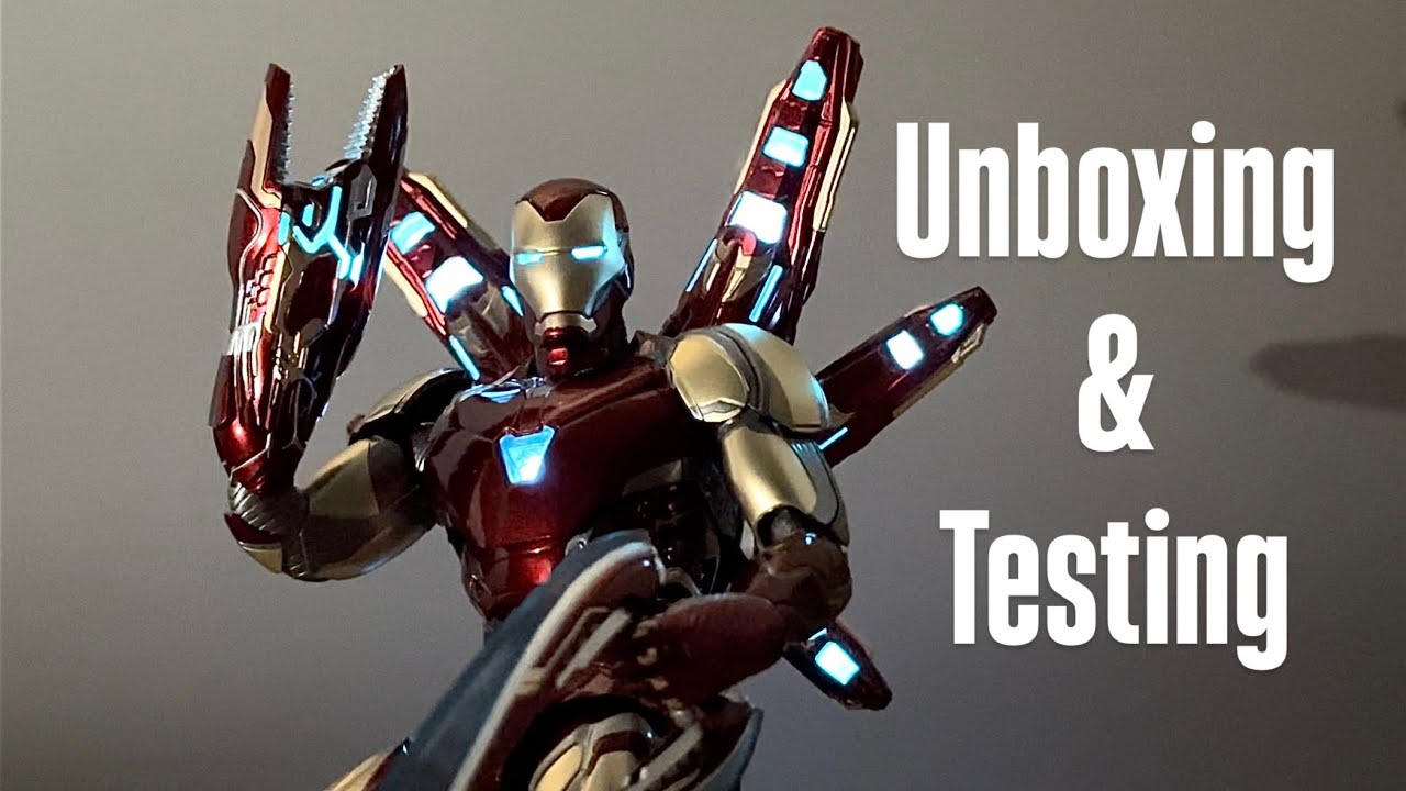 Iron Man Mark 85 Avengers Endgame Threezero DLX Unboxing & Testing