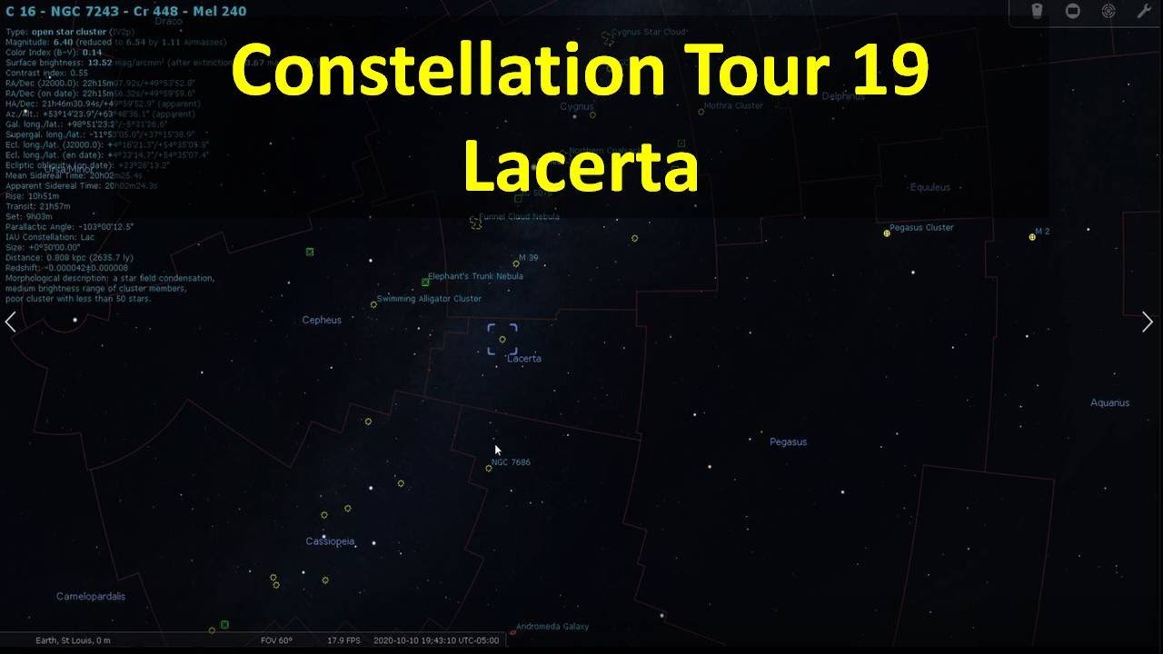 Constellation Tour 19 - Lacerta