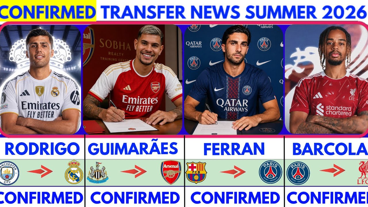 🚨LATEST CONFIRMED TRANSFER NEWS  AND RUMOURS TRANSFER NEWS  SUMMER 2026| Guimar&atilde;es to arsenal🔥 Rodri