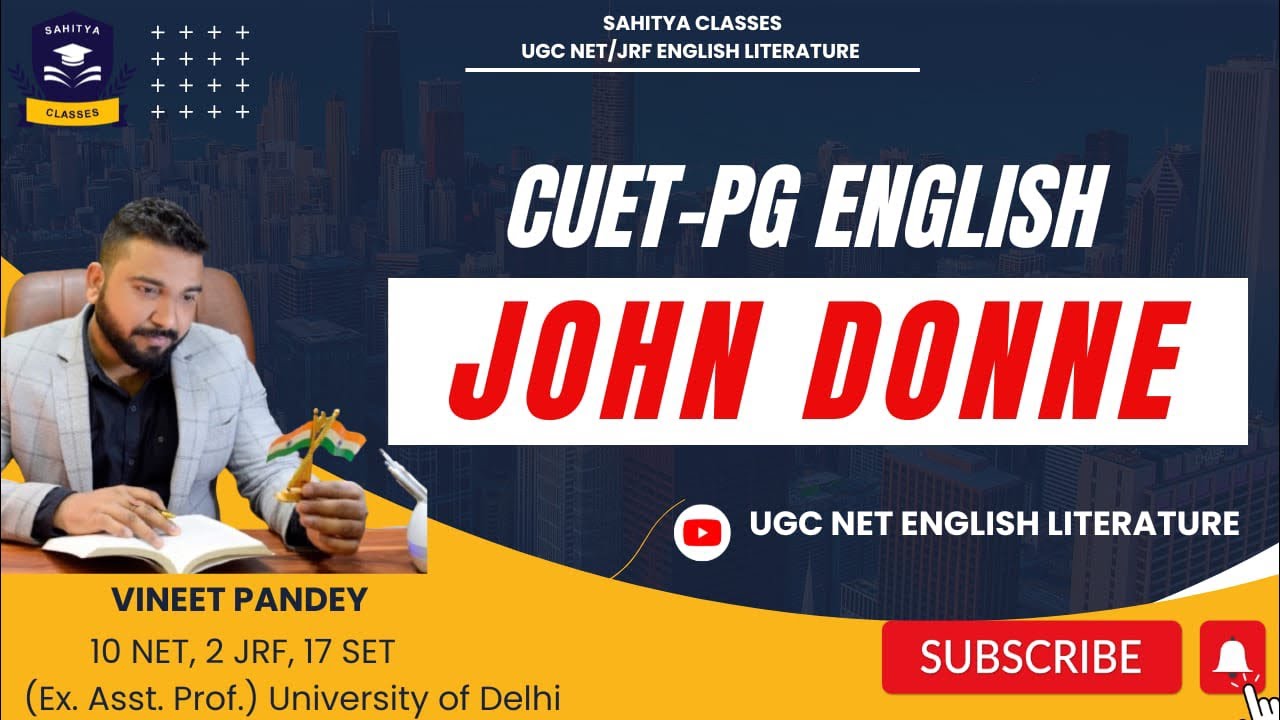What is Metaphysical Poetry ? JOHN DONNE As A Poet ! CUET PG English Literature ! Live At  4:30 PM