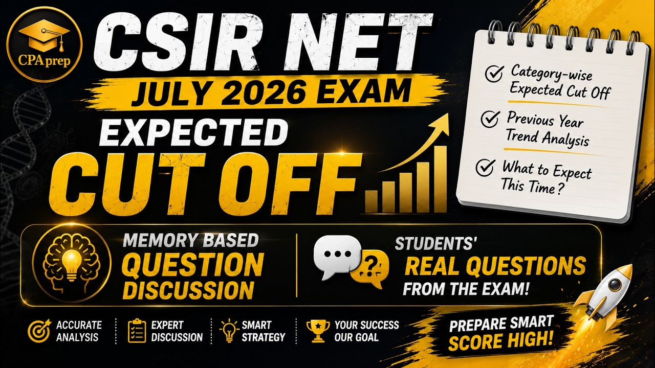 CSIR NET Life Science July 2026 | Expected Cut off | Memory Based Paper Discussion | Units Analysis