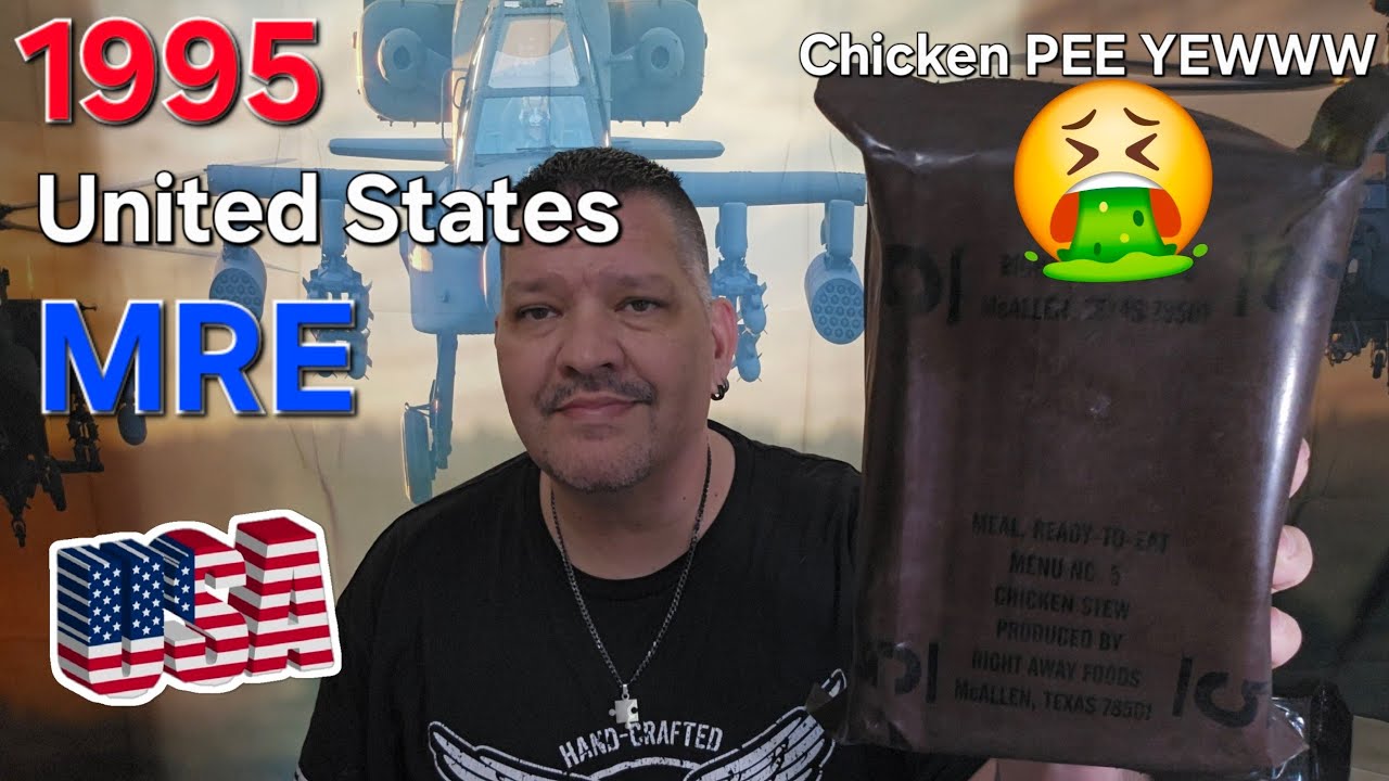 1995 United States MRE Menu 5 🤔 Chicken Stew Meal Ready To Eat 🇺🇸