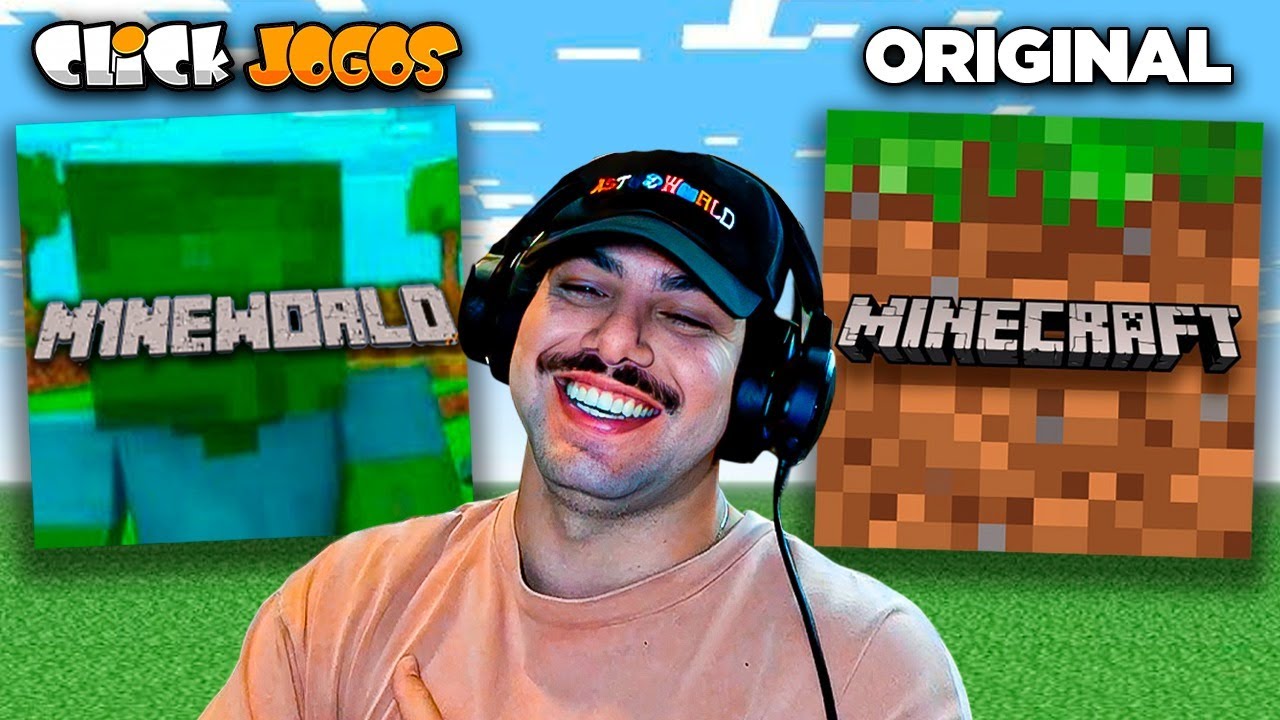 O Clickjogos fez uma versão do Minecraft e eu vim testar kkkkkkk