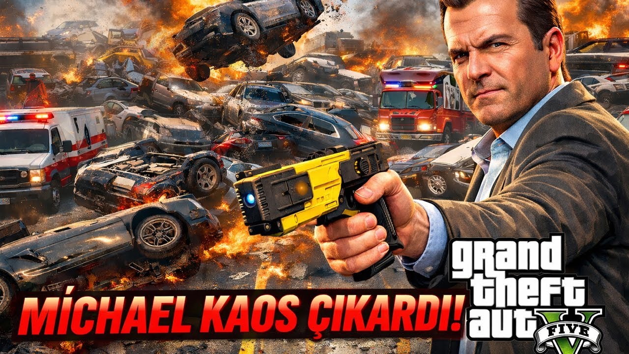 GTA5 MİCHAEL KAOS ÇIKARDI 😱