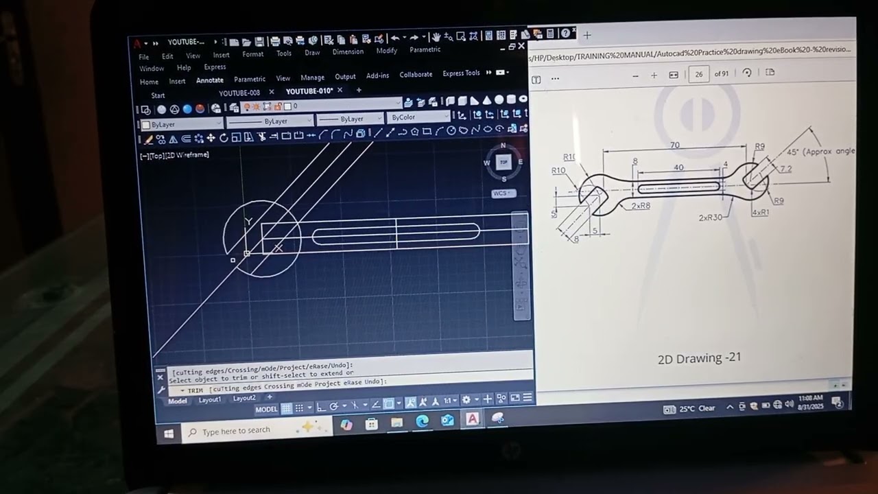 AUTOCAD PRACTICE DRAWING 0017
