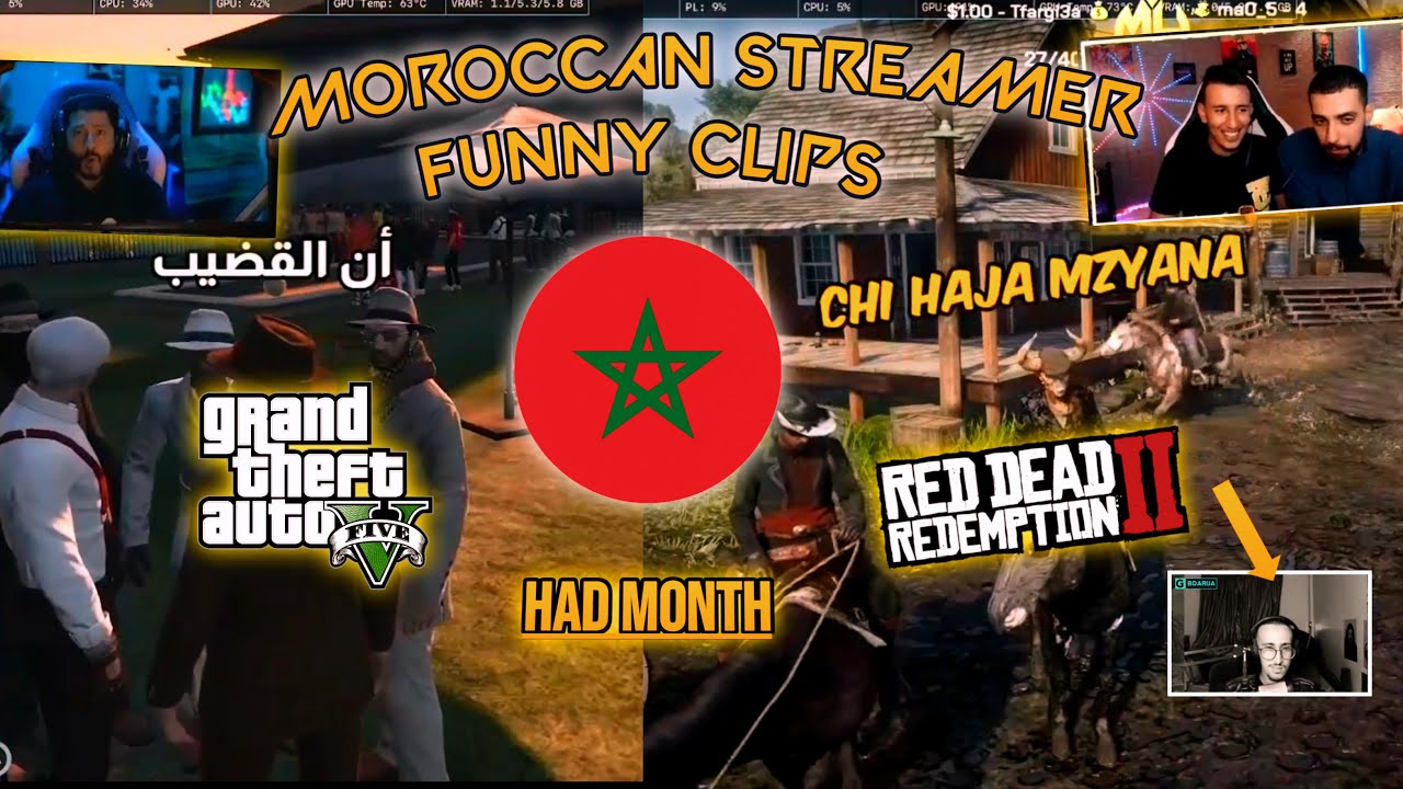 GTA 5 MOROCCAN RP & RED DEAD MOROCCAN REDM #highlights ( Funny Moments )