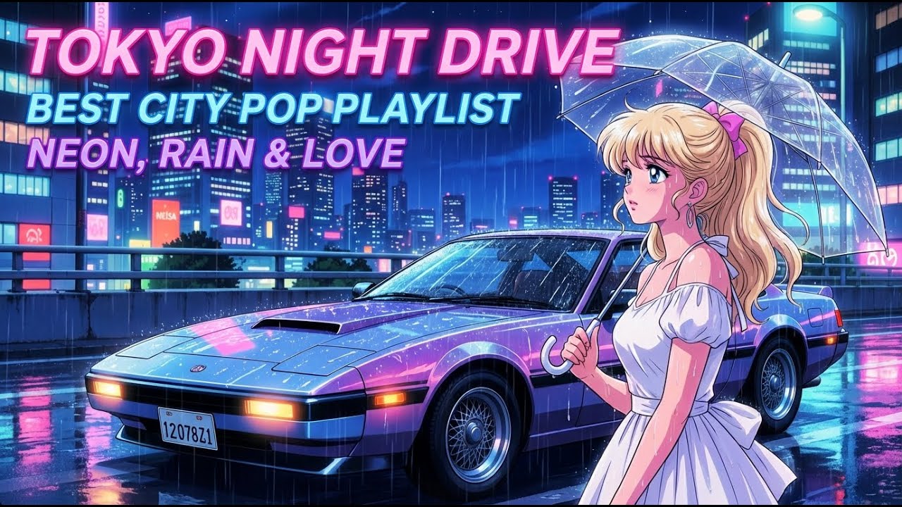Tokyo Night Drive 🌃 Best Japanese City Pop Playlist (Neon, Rain & Love)
