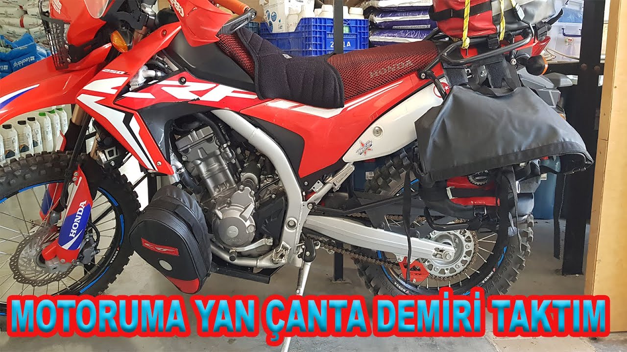 HONDA CRF 250L YAN ÇANTA DEMİRİ MONTAJI (CRF AKYAZI SERİ-1)