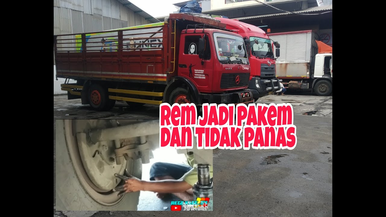 Cara setel rem pada ban truk mercedes-benz tipe 917