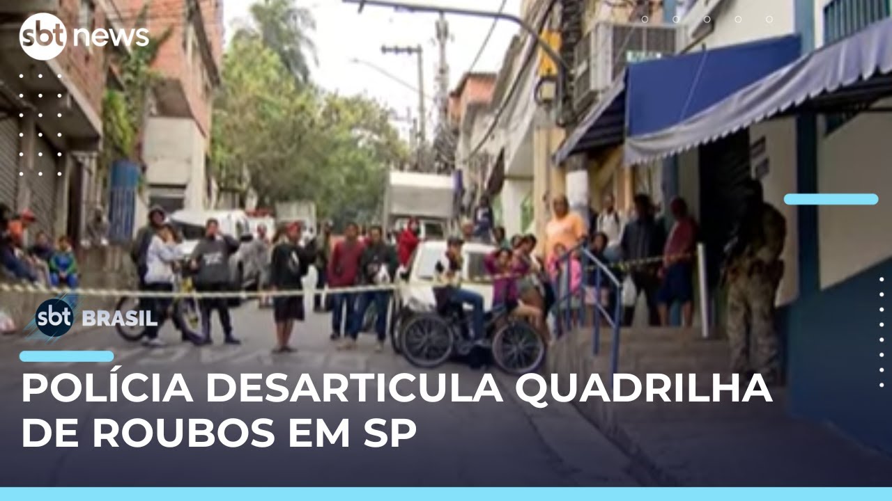 Operação prende integrantes de quadrilha especializada em roubo e receptação em SP e DF | #SBTBrasil