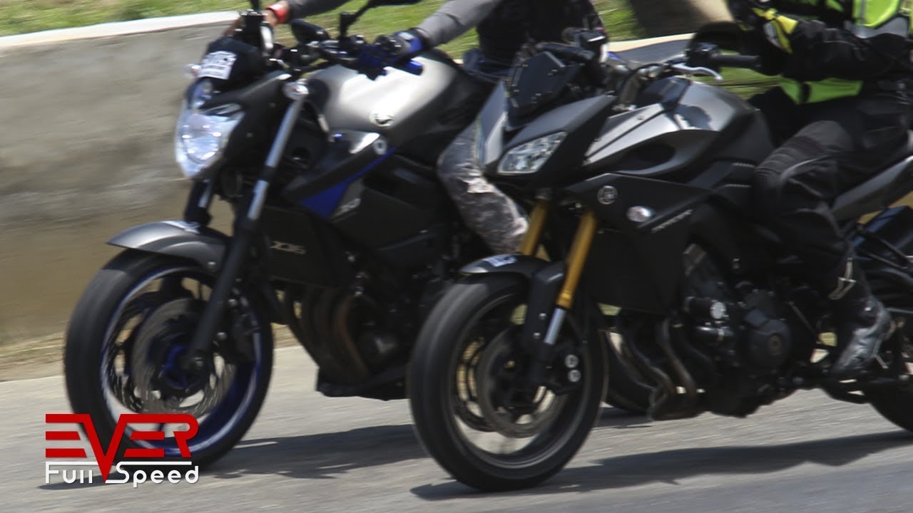 Yamaha XJ6 VS Yamaha MT-09 Tracer | Drag Races