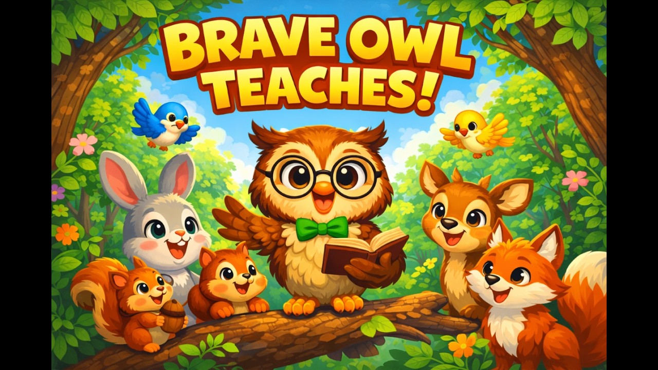 Learn Bravery with Oliver the Owl | Fun Animal Story for Kids