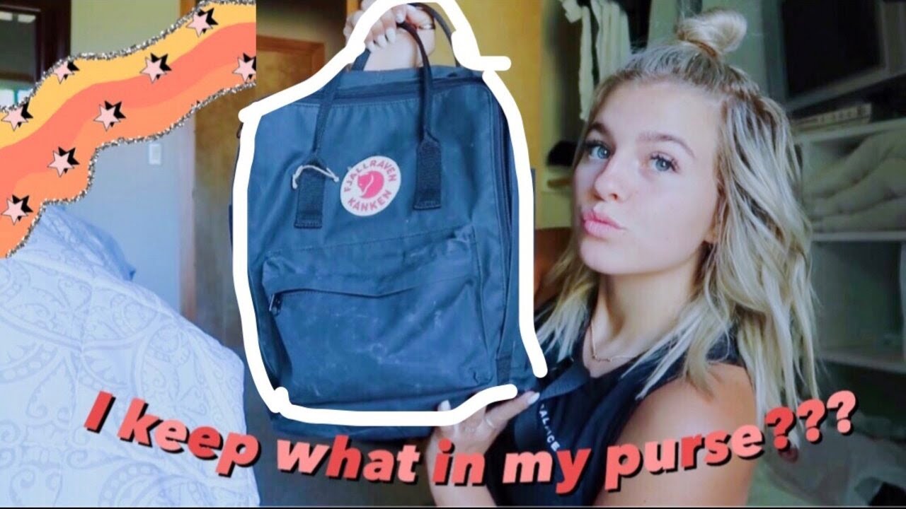 whats in my backpack/purse| Fjallraven Kanken