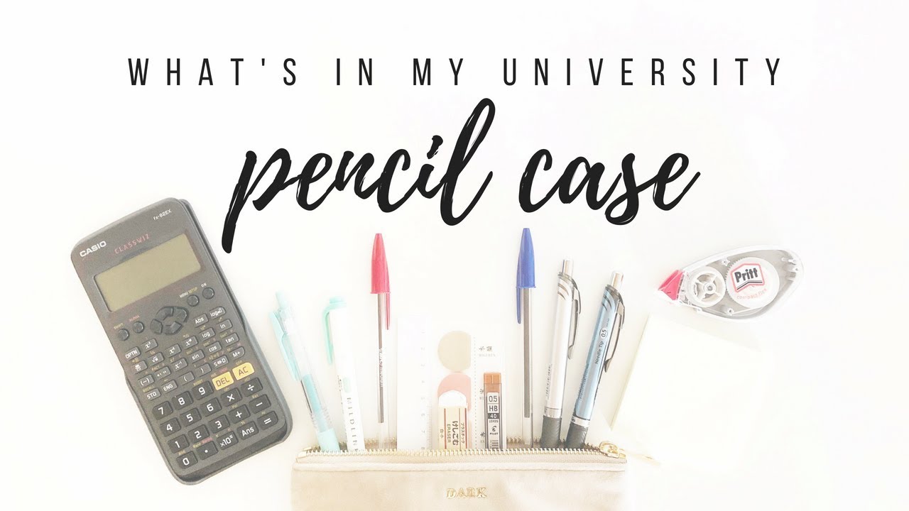 What's in my pencil case - Stationery essentials for university fall 2018 | studytee