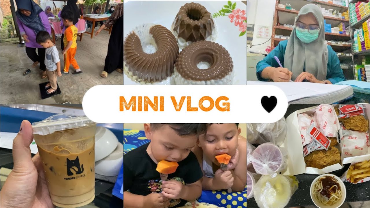 #minivlog jadwal imunisasi adek | buat pudding coklat susu oreo hasilnya cantik dan enak 🍮✨🍫🥛☺️