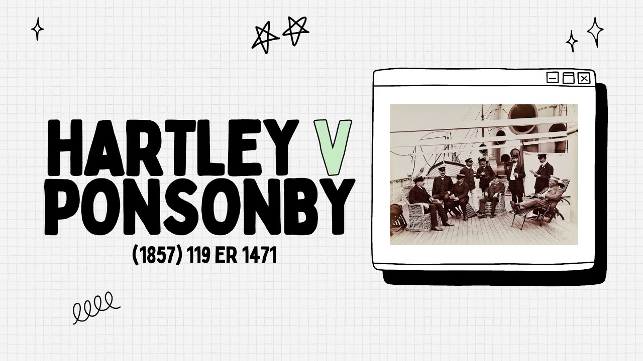 Hartley v Ponsonby (1857) | Contract Law | Consideration | Performance of Existing Duty