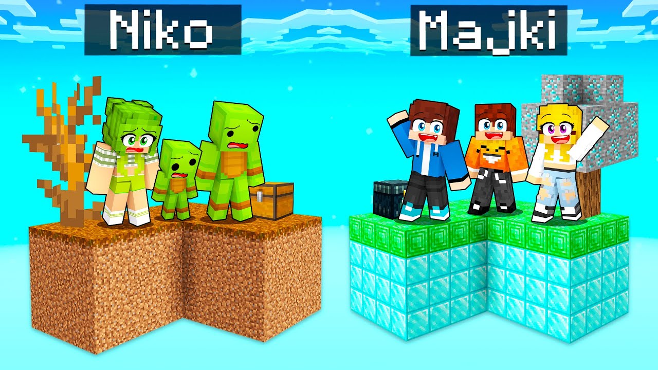 Skyblock NIKO vs Skyblock MAJKI w Minecraft!