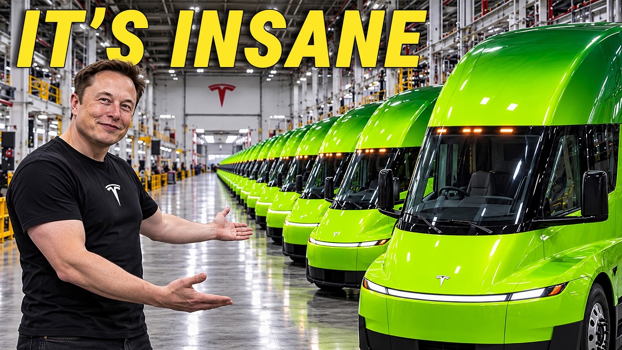 Шокирующие $0,23 за милю: Tesla Semi от Илона Маска повергла дизельных гигантов в панику!