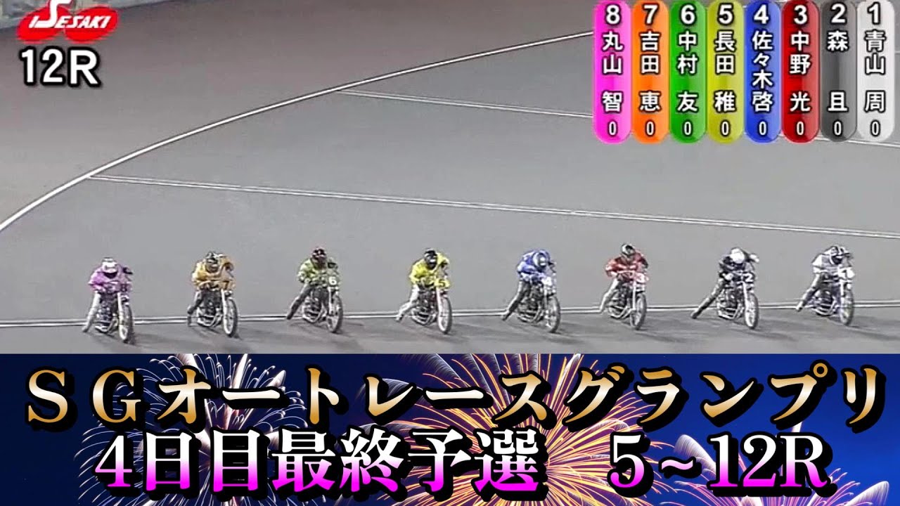 【オートレース】2025年8月13日　SGオートレースグランプリ4日目最終予選　5～12Rダイジェスト
