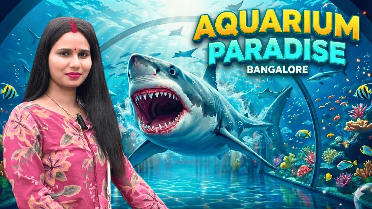 Aquarium Paradise Bangalore 🐠 | Water Tunnel Experience 😍 | Full Vlog