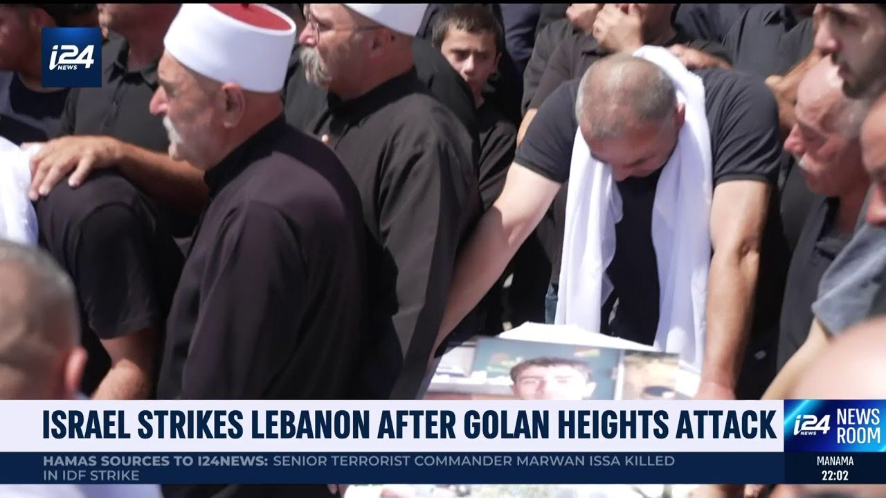 IDF strikes Hezbollah as Majdal Shams mourns murdered children