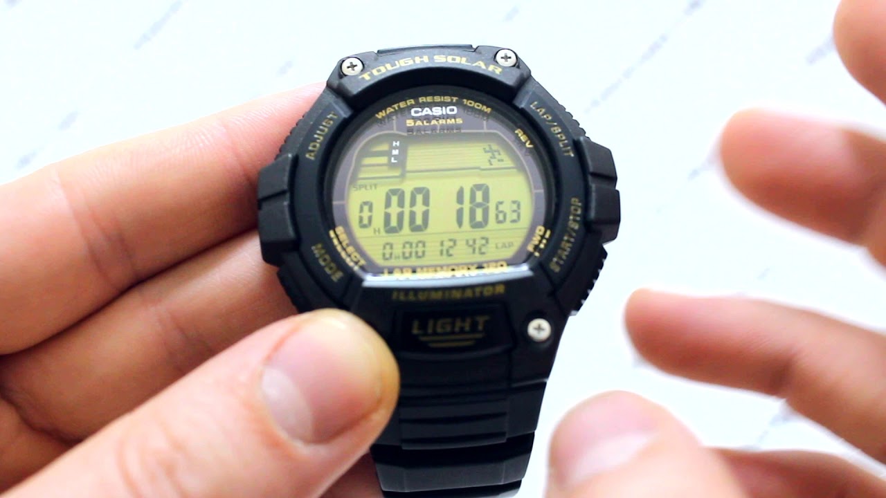 Часы Casio Illuminator W-S220-9A - Инструкция, как настроить от PresidentWatches.Ru
