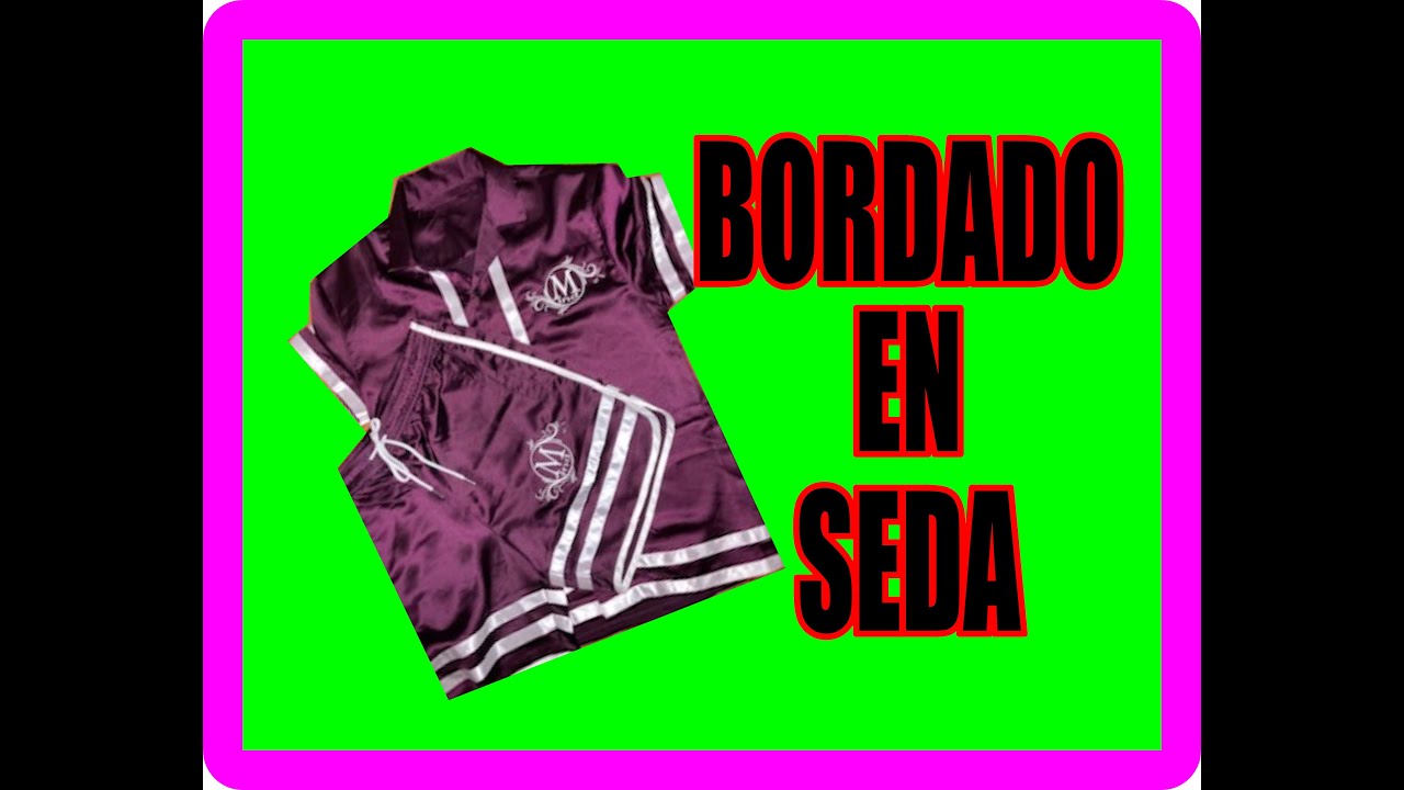 Como bordar en seda sin problemas, embroidery on silk!!!!